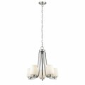 Chloe Lighting Olivia Contemporary 5 Light Brushed Nickel Mini Chandelier - 22 in. CH2R003BN22-UC5